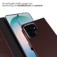 Selencia Echt Leren Bookcase Samsung Galaxy S26 Ultra - Bruin