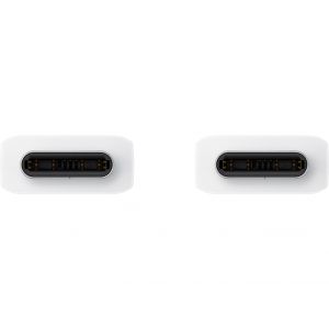 Samsung Originele USB-C naar USB-C kabel - 1 meter - 25 Watt - Wit + Originele Fast Charging Adapter USB-C Oplader - In Fabrieksverpakking - 25 Watt - Wit