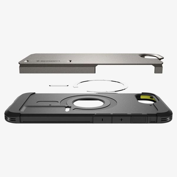 Spigen Tough Armor Backcover MagSafe iPhone 16e - Gunmetal