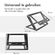 Accezz Origami Laptop Stand - Laptop standaard - Verstelbaar en opvouwbaar - Universeel - Donkergrijs