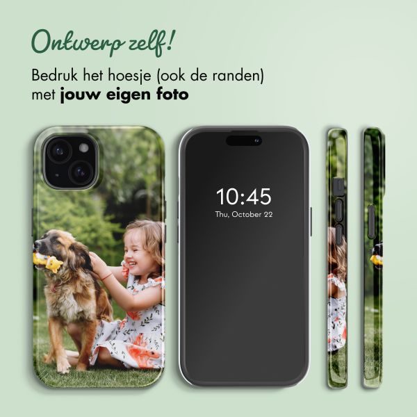 Ontwerp je eigen tough case met MagSafe Apple iPhone 15 - Zwart