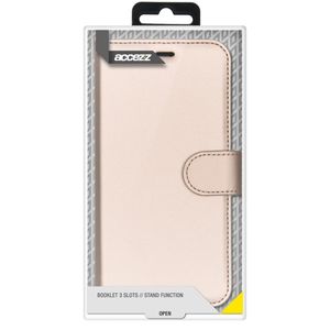 Accezz Wallet Softcase Bookcase iPhone 12 Mini - Goud