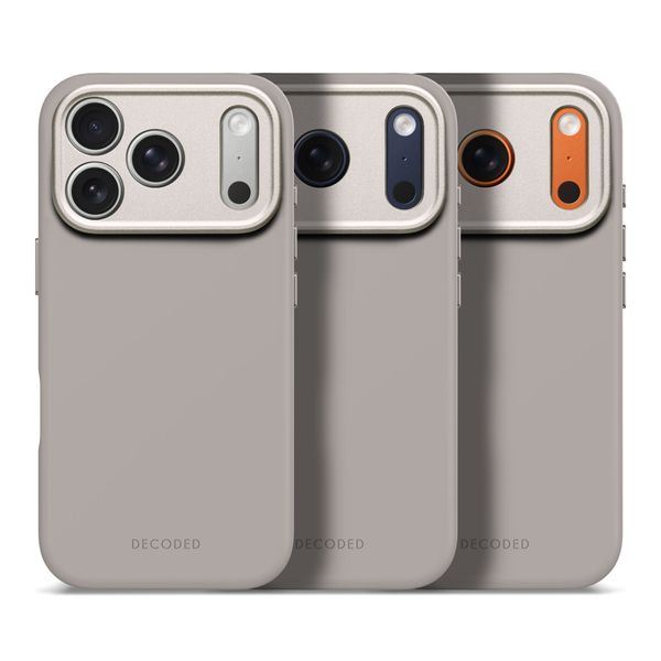 Decoded Silicone Backcover MagSafe Apple iPhone 17 Pro - Soft Taupe