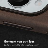 Accezz Vintage Leather Magsafe Backcover Samsung Galaxy S25 Edge - Rustic Brown