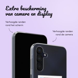 Gepersonaliseerd hoesje met polaroid Samsung Galaxy A15 - Transparant