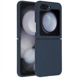 Accezz Liquid Silicone Backcover Samsung Galaxy Z Flip 5 - Donkerblauw