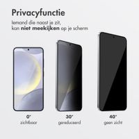 Accezz Gehard Glas Privacy Screenprotector + Applicator Samsung Galaxy S24 FE