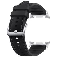 Samsung Originele Hybrid Vegan Leather Band Galaxy Watch 8 40/44 mm / Classic 46 mm - S/M/L - Black