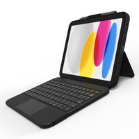 ZAGG Tough Keys QWERTZ Keyboard Bookcase Apple iPad 11 (2025) 11 inch A16 / iPad 10 (2022) 10.9 inch - Zwart