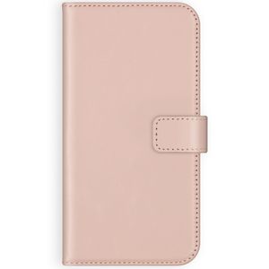 Selencia Echt Lederen Bookcase iPhone 12 (Pro) - Roze