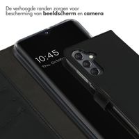 Selencia Echt Leren Bookcase Samsung Galaxy A25 (5G) - Zwart