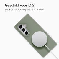 Accezz Liquid Silicone Backcover met MagSafe Samsung Galaxy Z Fold 8 Ultra - Cooper Green
