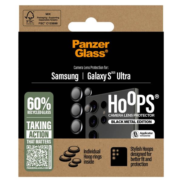 PanzerGlass Camera Protector Hoops Samsung Galaxy S25 Ultra - Zwart