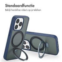 Accezz Ring Stand Backcover met MagSafe iPhone 15 Pro - Blue