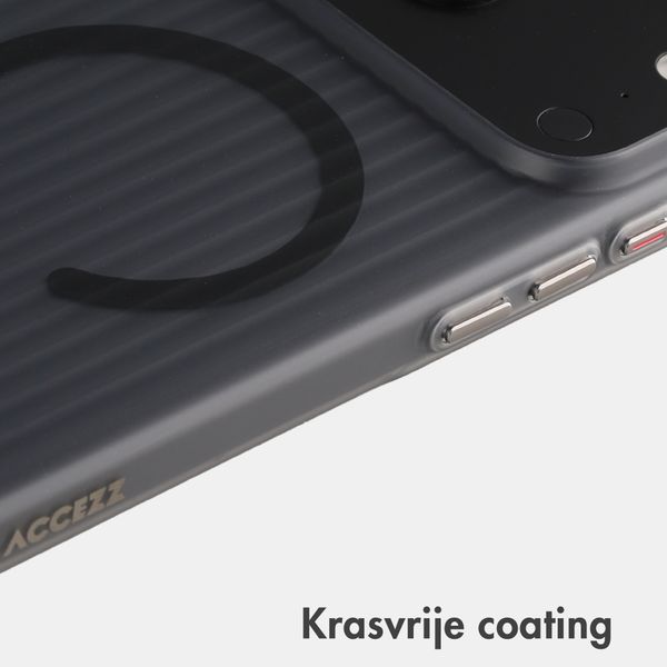Accezz Lite Backcover met MagSafe | Fluted | Apple iPhone 18 Pro Max / 17 Pro Max - Smokey Matte