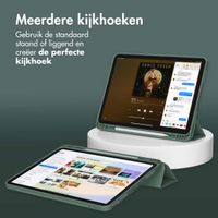 Accezz Smart Silicone Bookcase iPad 11 (2025) 11 inch / iPad 10 (2022) 10.9 inch - Donkergroen