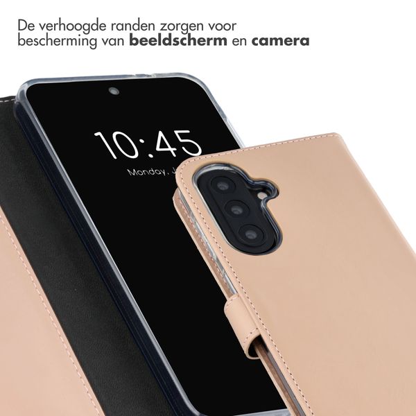 Selencia Echt Leren Bookcase Samsung Galaxy A57 (5G) - Lichtroze