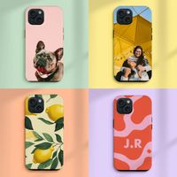 Ontwerp je eigen tough case Apple iPhone 17e / 16e - Wit