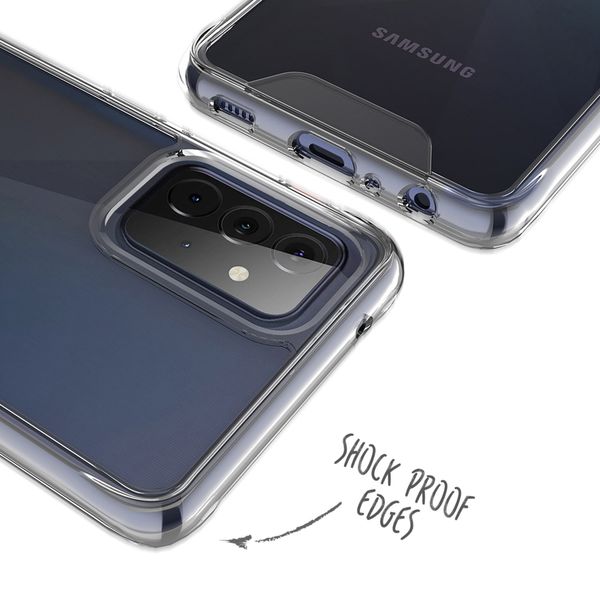 Accezz Xtreme Impact Backcover Samsung Galaxy A72 - Transparant