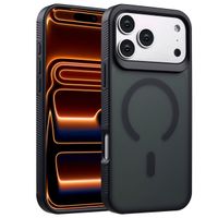 Accezz Rugged Frosted MagSafe Backcover Apple iPhone 17 Pro Max - Zwart