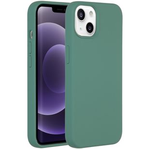 Accezz Liquid Silicone Backcover met MagSafe iPhone 13 - Groen