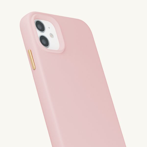 Selencia Rivièra MagSafe Backcover met afneembare haakjes Apple iPhone 11 - Sorbet Pink