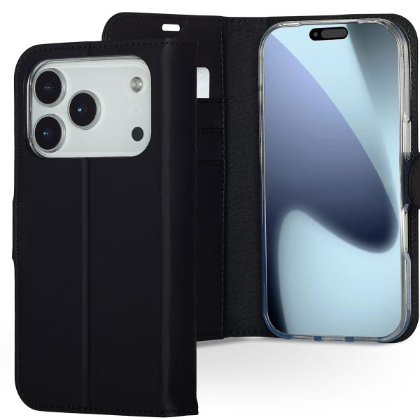 Accezz Wallet Softcase Bookcase Apple iPhone 17 Pro - Black