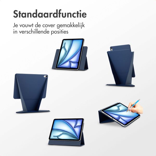 Accezz High Stand tablet case Apple iPad Air 11 inch (2025) M3 / (2024) M2 / Air 5 (2022) / Air 4 (2020) - Donkerblauw