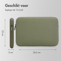 Accezz Basis Laptop hoes 13-14 inch - Laptopsleeve - Groen