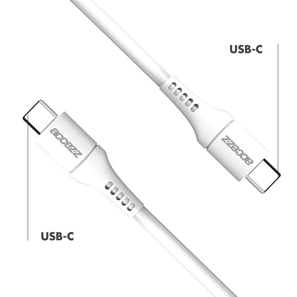 Accezz USB-C naar USB-C kabel - 2 meter - Wit