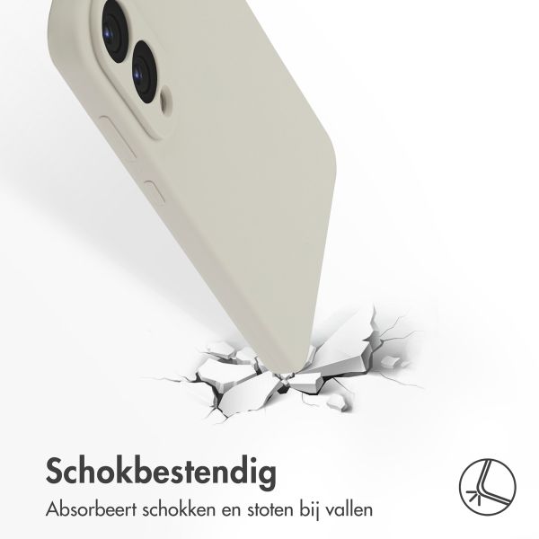 Accezz Liquid Silicone Backcover met MagSafe Samsung Galaxy S25 Edge - Zwart