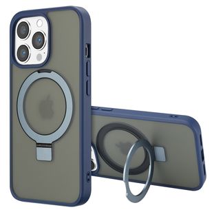 Accezz Ring Stand Backcover met MagSafe iPhone 13 Pro - Blue