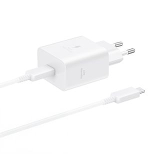 Samsung Originele Power Adapter met USB-C kabel - Oplader - USB-C aansluiting - Fast Charge - 45 Watt - 1,8 meter – Wit