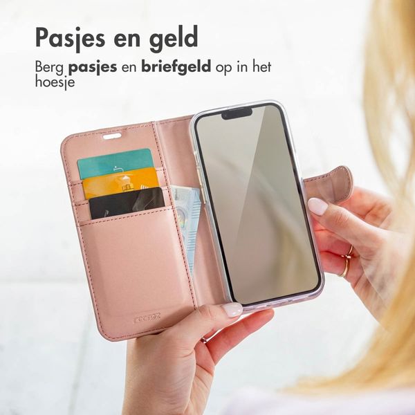 Accezz Wallet Softcase Bookcase Apple iPhone 14 Plus - Rosé Goud