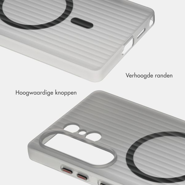 Accezz Lite Backcover met MagSafe | Fluted | Samsung Galaxy S25 Ultra - Smokey Matte
