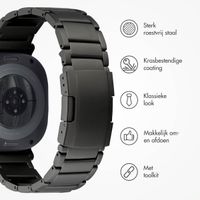 Accezz Mat Titanium bandje voor de Samsung Galaxy Watch Ultra (2024/2025) - Zwart