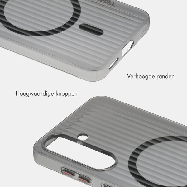 Accezz Lite Backcover met MagSafe | Fluted | Samsung Galaxy S26 - Smokey Clear