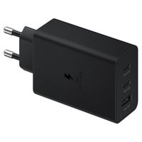 Samsung Originele Power Adapter Trio - Oplader - 2x USB-C en 1x USB aansluiting - Fast Charge - 65W - Zwart