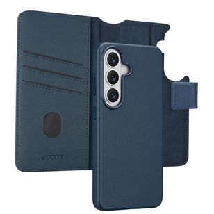 Accezz Leather Bookcase 2-in-1 met MagSafe Samsung Galaxy S26 - Nightfall Blue