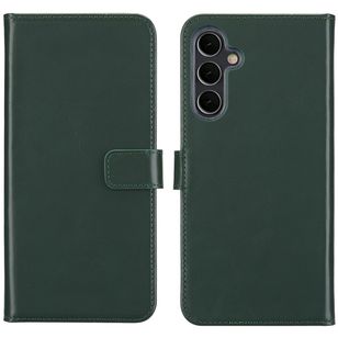 Selencia Echt Leren Bookcase Samsung Galaxy A16 - Groen