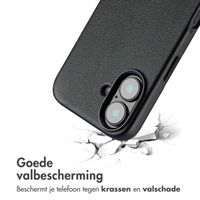 Accezz Echt leren hoesje + MagSafe Wallet Apple iPhone 16 - Onyx Black