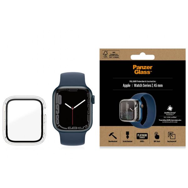 PanzerGlass Full Body Case Apple Watch 7 / 8 / 9 - 45 mm - Transparant