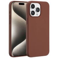 Accezz Liquid Silicone Backcover met MagSafe iPhone 15 Pro Max - New Tea Brown