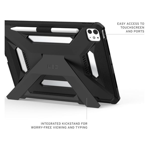 UAG Scout Plus Backcover met stand Apple iPad Pro 11 (2025) M5 / (2024) M4 - Black