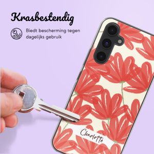 Gepersonaliseerd hoesje met bloemen Samsung Galaxy A54 (5G) - Transparant