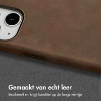 Accezz Vintage Leather Magsafe Backcover iPhone 13 - Rustic Brown