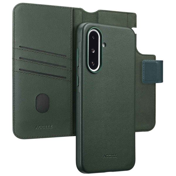 Accezz Leather Bookcase 2-in-1 met MagSafe Samsung Galaxy A36 / A56 - Cedar Green