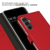 Selencia Echt Leren Bookcase Samsung Galaxy S23 FE - Rood