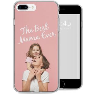 Ontwerp je eigen Apple iPhone 8 Plus / 7 Plus gel hoesje - Transparant