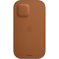 Apple Leather Sleeve MagSafe Apple iPhone 12 (Pro) - Saddle Brown